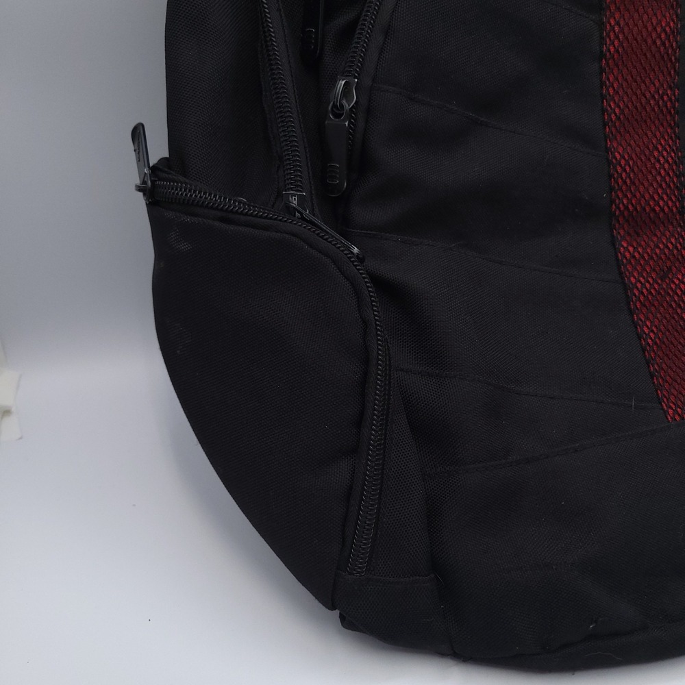 Air Jordan Jumpman Backpack Large Size Black with Red Jumpman Shoulder Straps - Picture 4 of 12